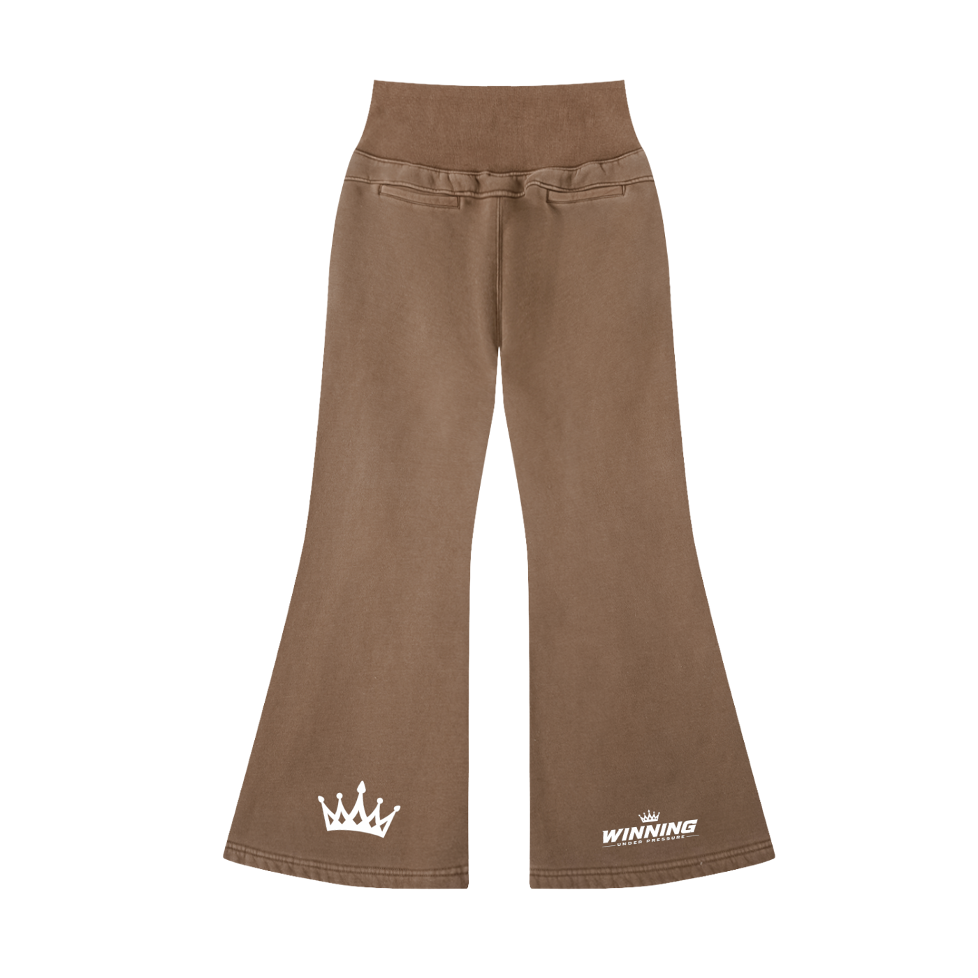 Vintage Washed Flared Fleece Pants