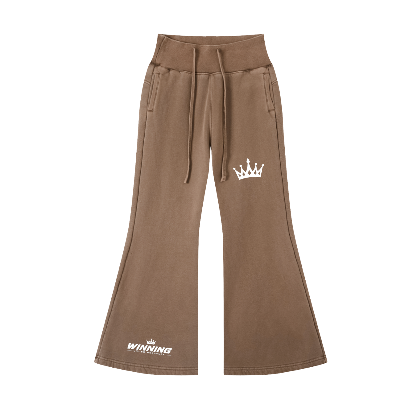 Vintage Washed Flared Fleece Pants
