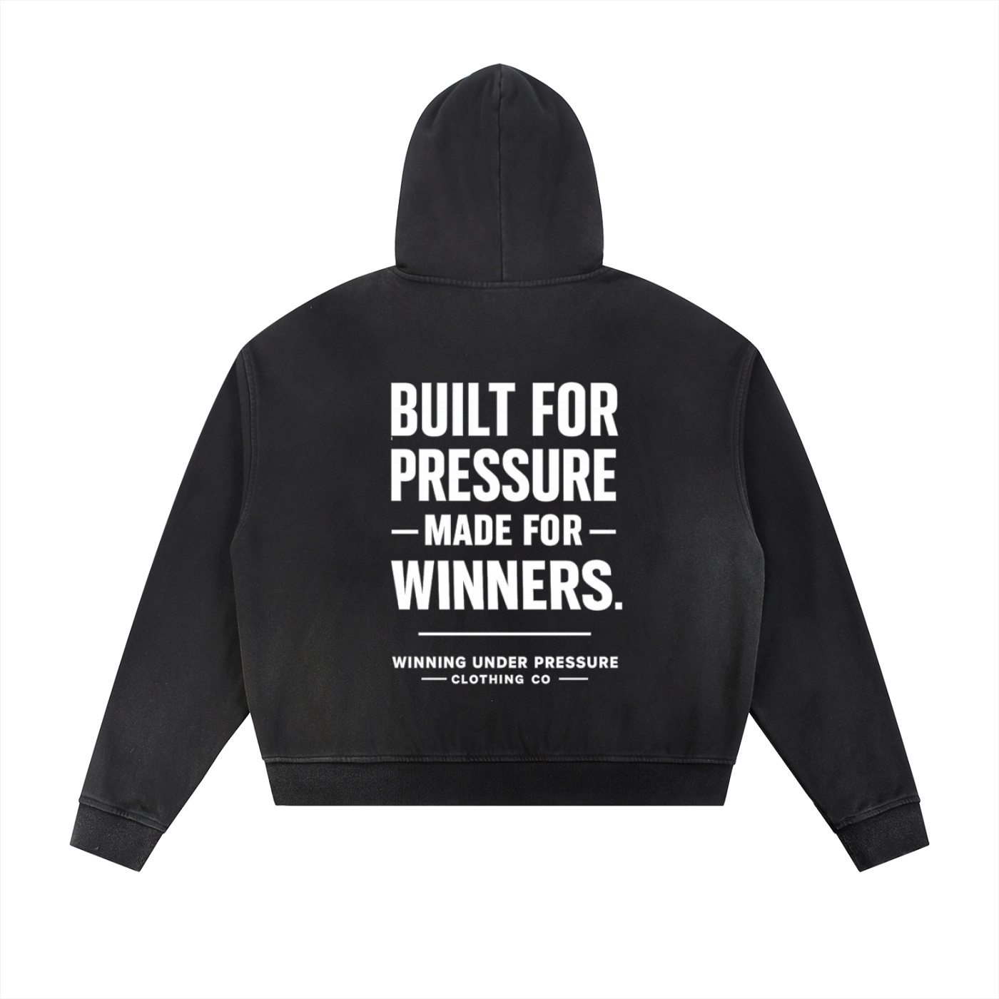 Sun Fade Frayed Raw Edge Fleece Zip Hoodie
