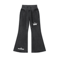Vintage Washed Flared Fleece Pants